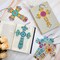 6 Pcs Cross 5d Diamond Art Bookmarks for Adult DIY Painting Kit Christmas Religious Christians Gifts Crystal Cross Diamond Bookmarks for Reading Lover Home Office DIY Crafts, 6 Styles